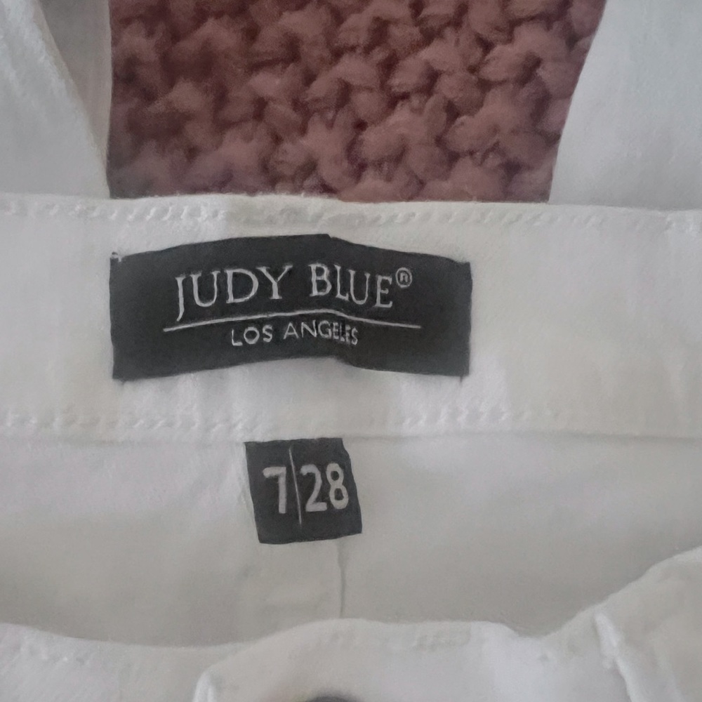 White Judy Blue bootcut jeans